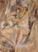 Jules Pascin, Maiden wearing Islamic kerchief